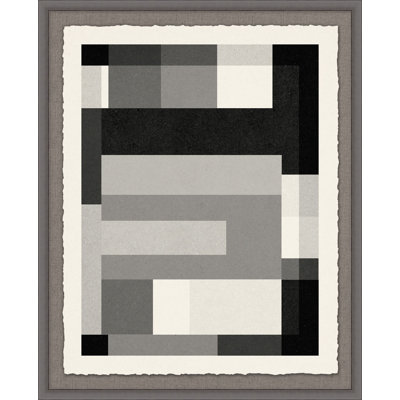 Gray Scale Pattern 2 Framed Painting