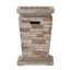 Colonne de feu d'extérieur MGO avec sortie 40 000 BTU et compartiment de réservoir intégré pour les solutions de chauffage de style pierre naturelle
