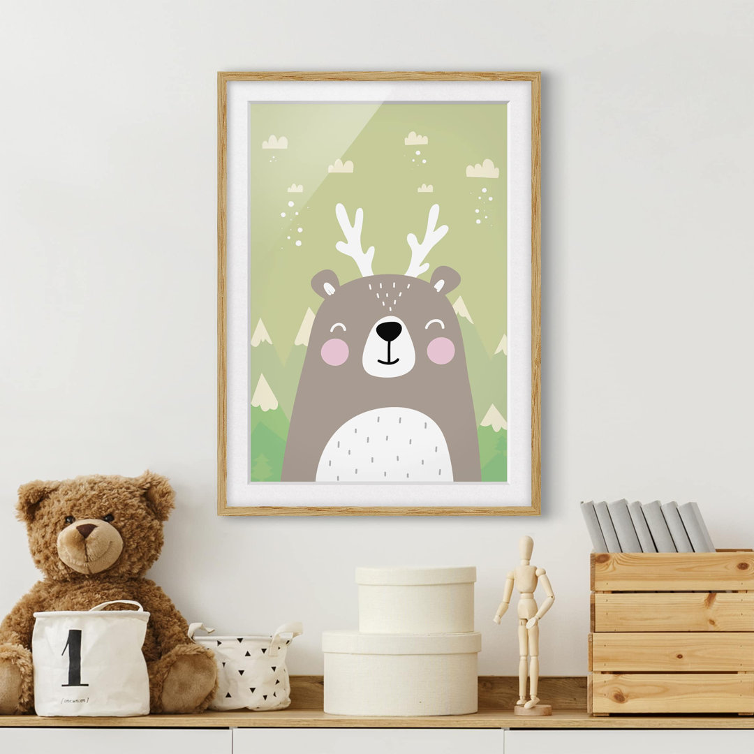 Gerahmtes Poster Wolpertinger Bears