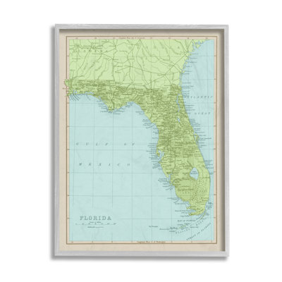 Carte de la bordure de l'État classique de la Floride