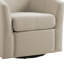 Fauteuil demi-tonneau pivotant rembourré Aunna-1858422839
