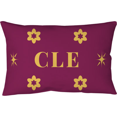 Cleveland Basketball Cotton Twill Pillow 20 inch x 14 inch