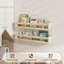8.89 cm H x 60.96 cm W Solid Wood Floating Shelf Bookcase