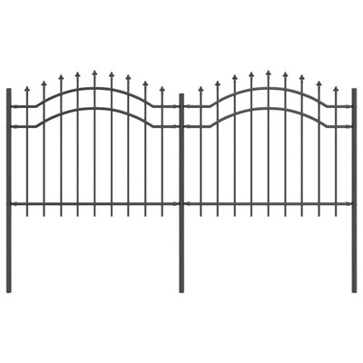 Vidaxl Garden Fence Powder-Coated Steel