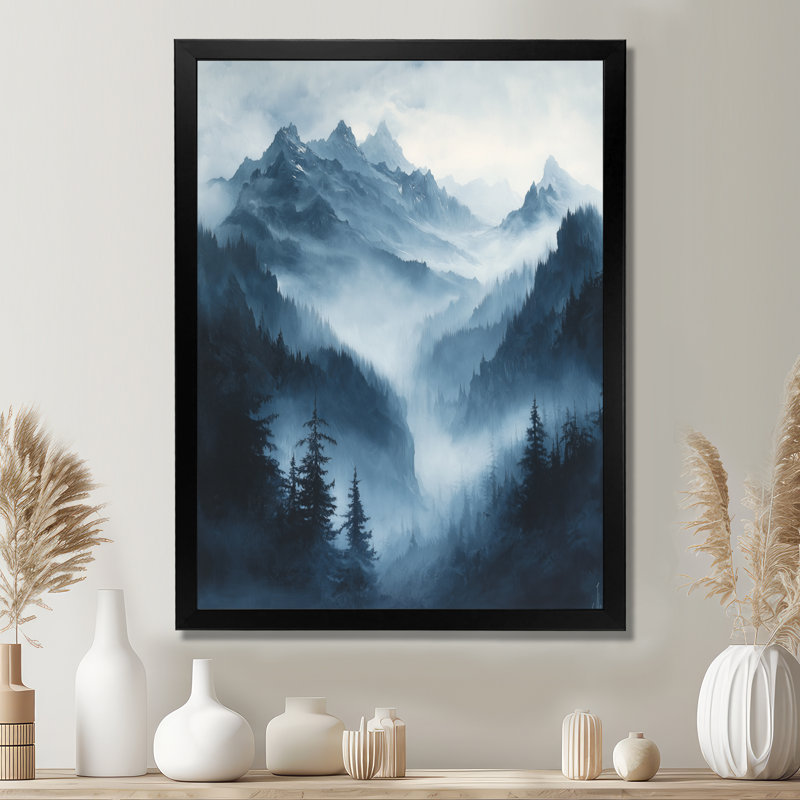 Décoration murale Girlene - Paysages, H 44 po x l 34 po, Picture Frame Print, Noir, noir, noir, noir