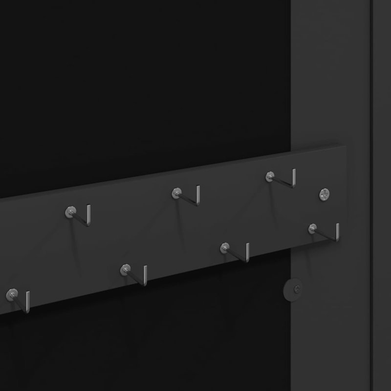 Aeshia Jewelry Armoire, 67cm H x 30cm W, Black