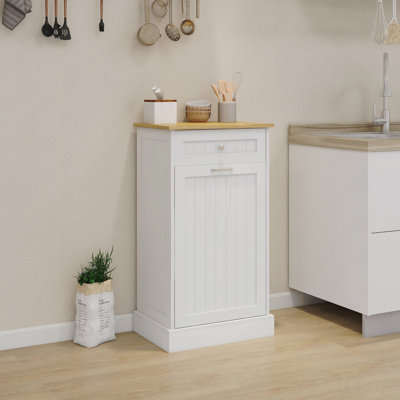 Armoire à ordures basculante à 1 tiroir et 1 compartiment