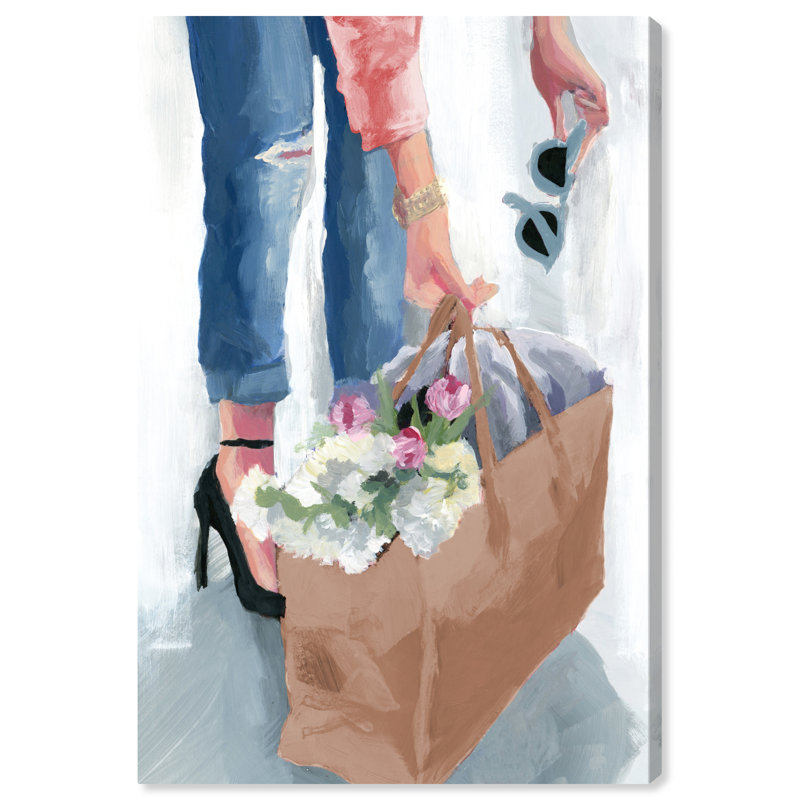 Spring Casual Fridays - peinture sur toile, Toile tendue, H 54 po x l 36 po