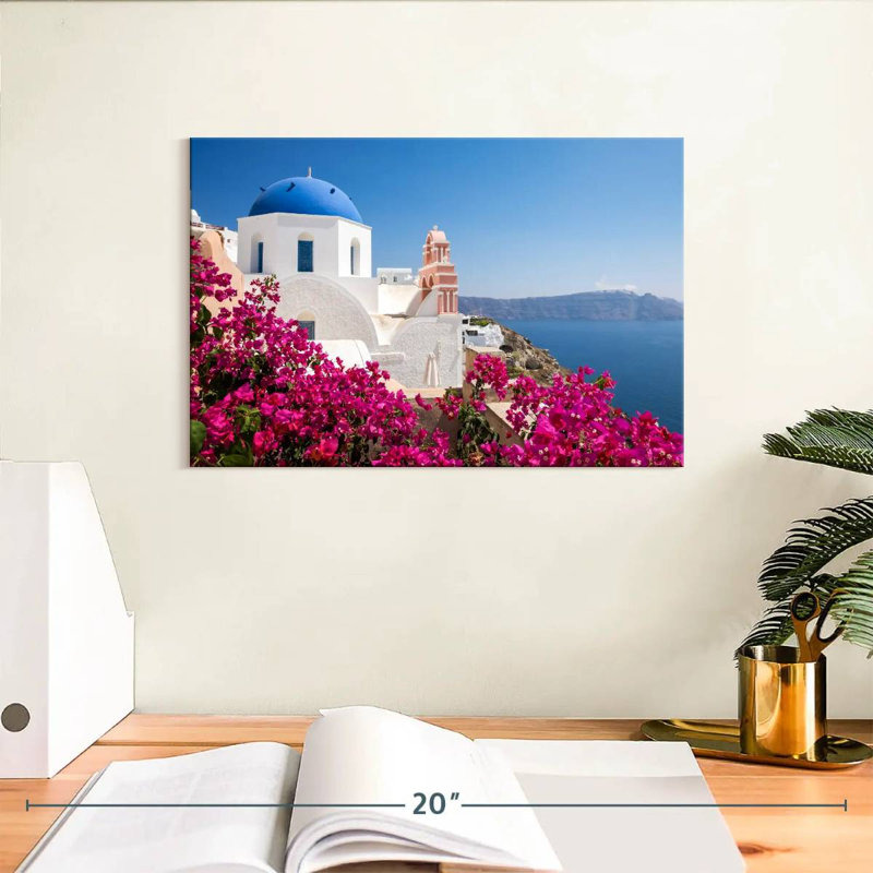 Ravi Santorini, architecture cycladique, H 8 po x l 12 po