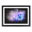 Lilac & Blue Chrysanthemum Paint Splash - Picture Frame Graphic Art-56865294-56865297