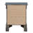 Sleek Metallic Nightstand With Drawers-2138316583