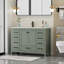 48" Modern Single Bathroom Vanity With Sink Top, Faucet,bathroom Cabinet Shelf With Drawers And Doors-470015721