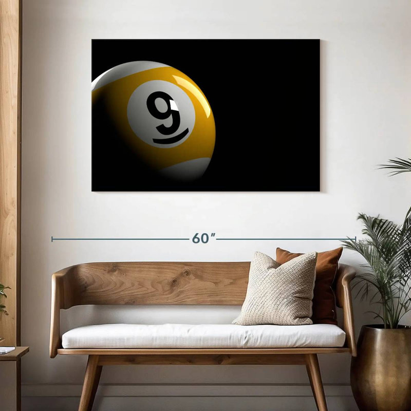 Senne Billiards Nine Ball, H 30 po x l 45 po