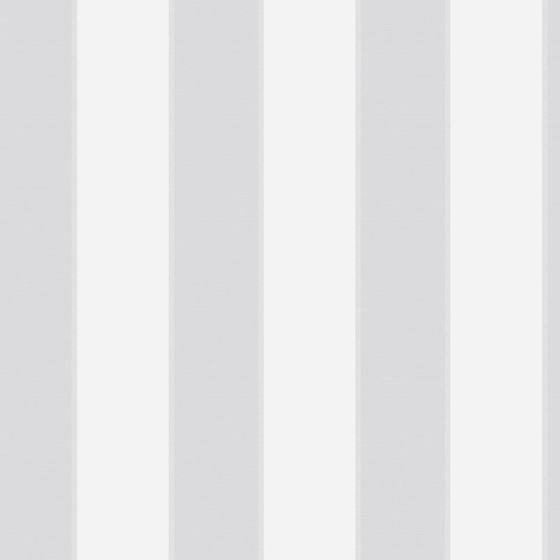 Traditional Stripe 10m x 53cm Textured Matte Wallpaper Roll, Grey/Silver