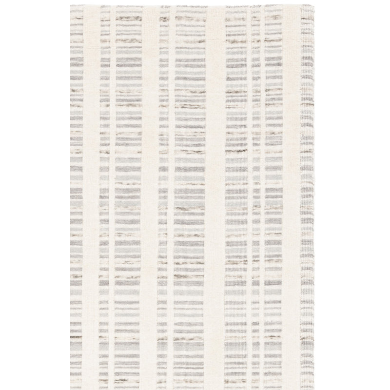 Tapis gris / ivoire Fifth Avenue 651, Tapis de couloir 2 pi 3 po x 8 pi