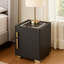 Table de chevet intelligente - prête à l'emploi, rangement sécuritaire, chargement sans fil, éclairage 3 couleurs - organisateur de chambre à coucher sans installation nécessaire