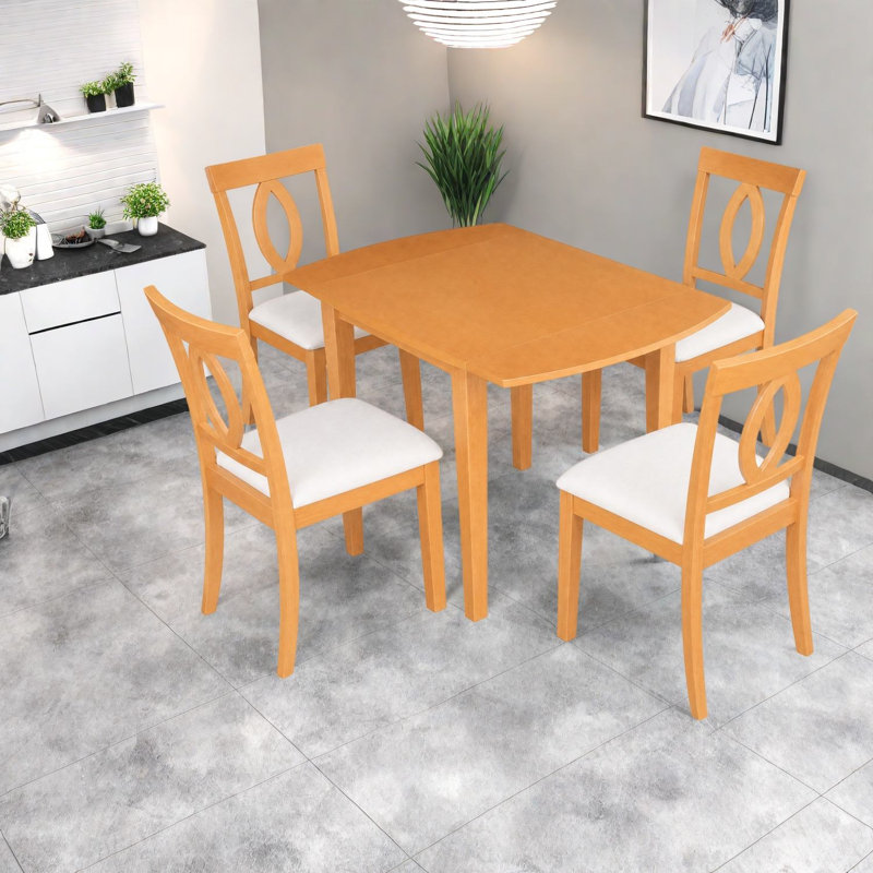 Ensembles de table de salle à manger extensible à abattants (doit inclure à la fois la table et la chaise), petite cuisine moderne en bois aggloméré