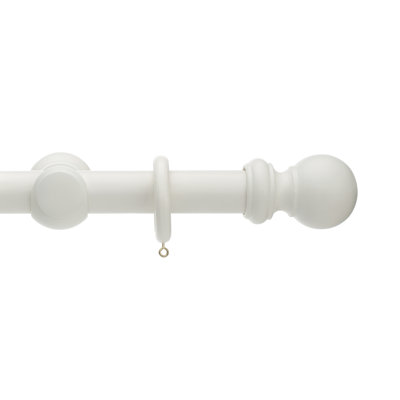Keswick Wooden Complete Curtain Pole and Hardware Set