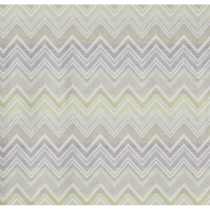 Kurtus Room Darkening Curtain Single Panel, Light Green/Grey, 132 W x 225 D cm