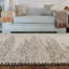 Tapis d'intérieur ivoire / taupe tissé à la main Rectangle Malyna-422199665