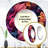 Sadia Boho Pink And Blue Feather Fusion - Floral Wall Mirror, Pink Round Decorative Mirror, Printed Metal Art-1024110463