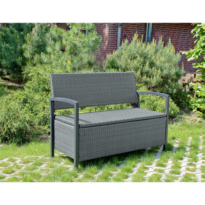 Rattan Storage Bench