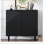 Console multifonctionnelle de style rétro avec tablette de rangement réglable, parfaite pour les vestibules et les salons