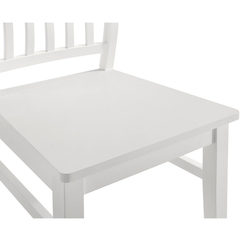 Ensemble de 4 chaises de salle à manger 17,5 po H 17,5 po, Blanc
