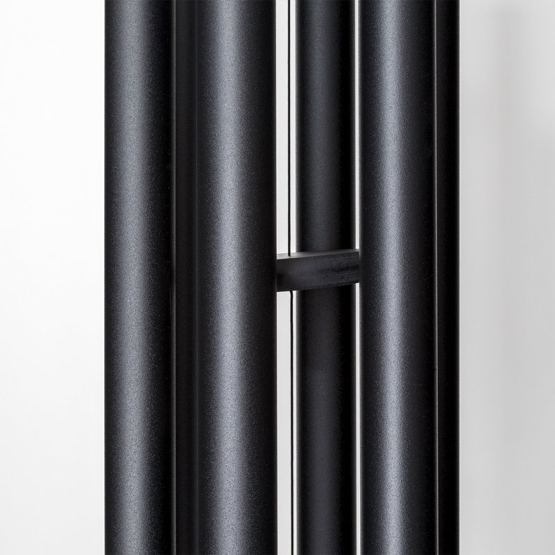 44" Black Aluminum Contemporary Wind Chime