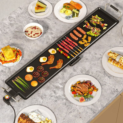 Luch 116 cm W x 24 cm D Indoor/Outdoor Use 01 - Burner Single Burner Countertop Electric Grill