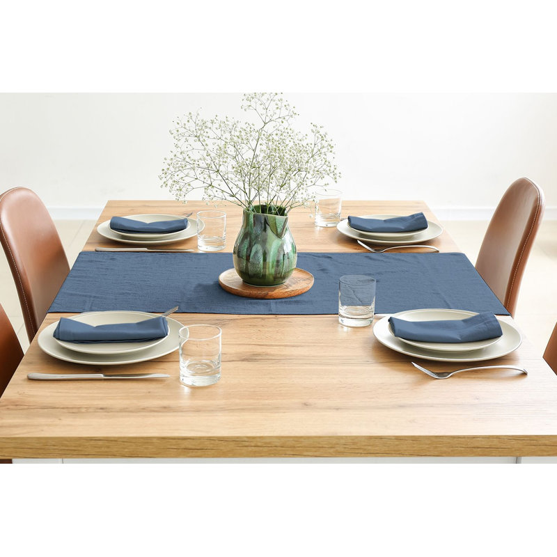 Ensemble de serviettes de table carré, L 20 po x L 20 po, Bleu ciel