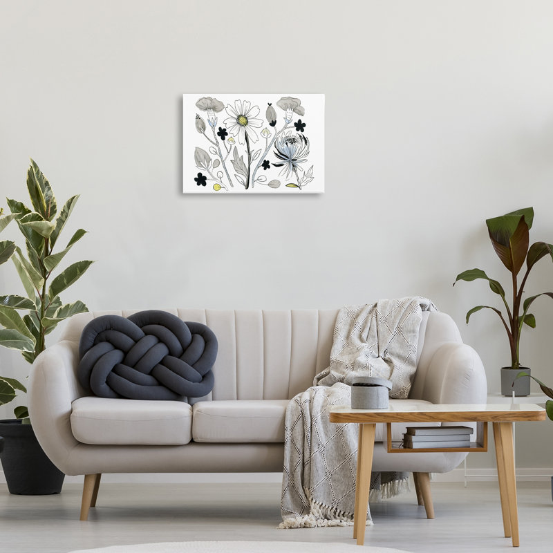 Toile simple avec brins de nature dessinés par Ashley Davis, H 16 po x l 24 po