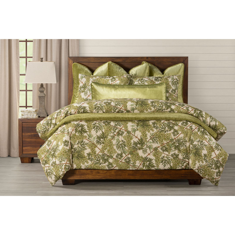 Grapevine Print Duvet Cover & Insert Set, California King Duvet Cover + 2 Shams + 1 Pillow
