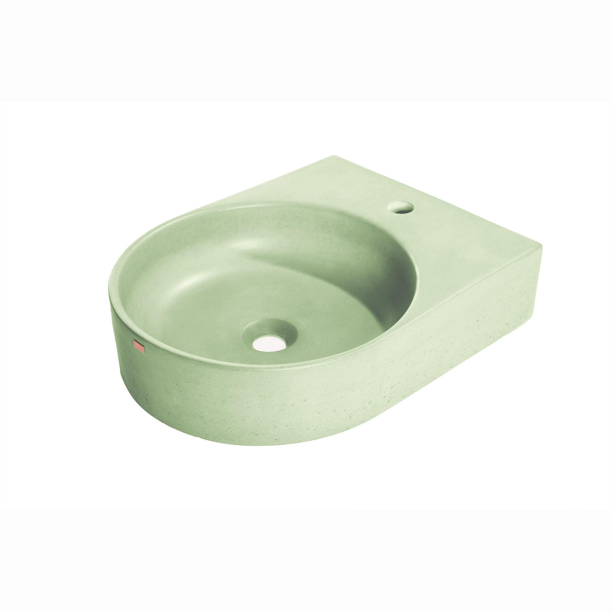 Konkretus Bahia 14.5'' Concrete UShaped Wall Mount Bathroom Sink Wayfair
