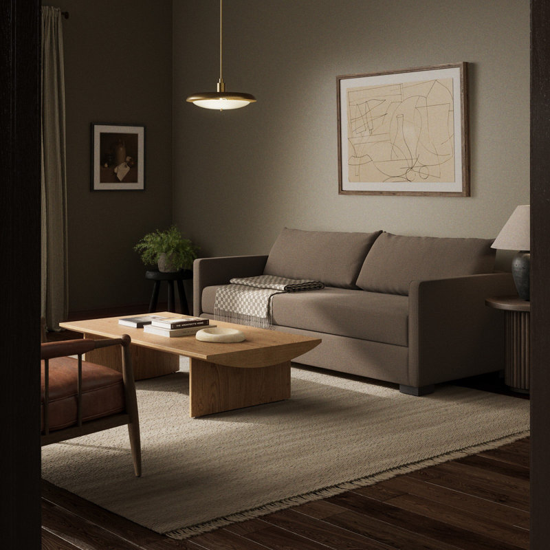 Canapé-lit Wickham, H 34 po x l 86 po x P 38 po, Savoy Coffee