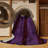 Machine Washable Checkered Purple Area Rug-890333605
