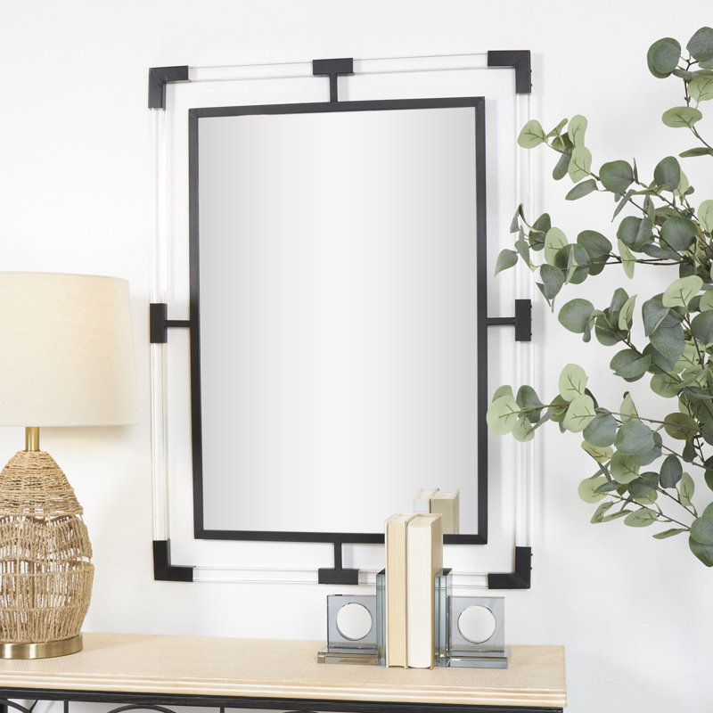 Miroir mural Aundrae, Noir