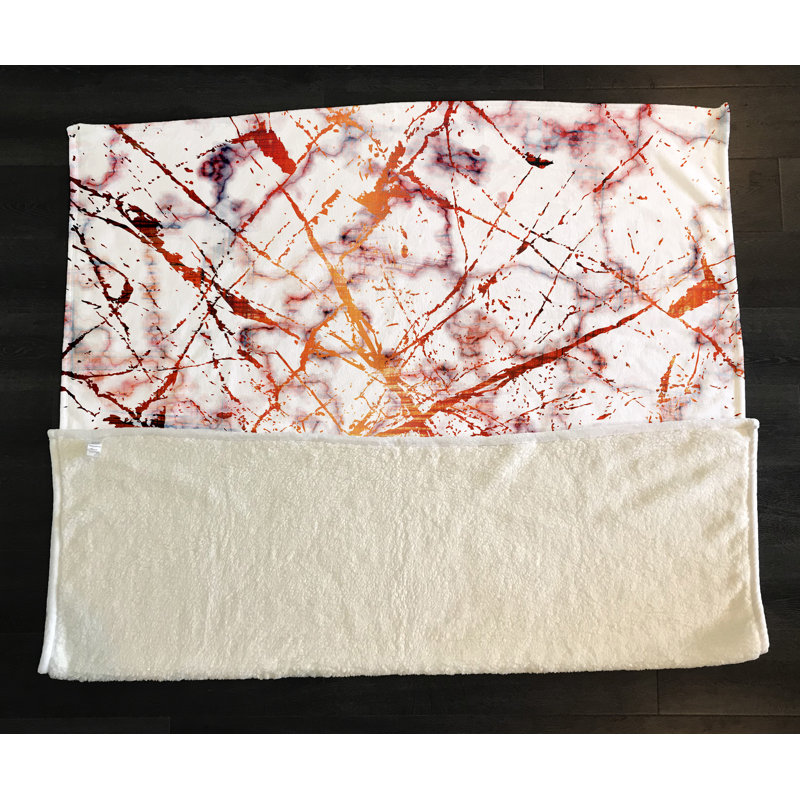 Jeté en marbre Ink Splatter