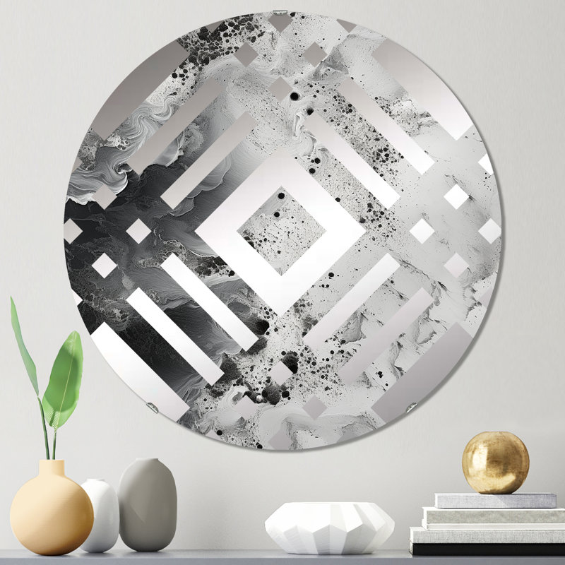 Nancee - Miroir décoratif diamant, 23,6 po x 23,6 po