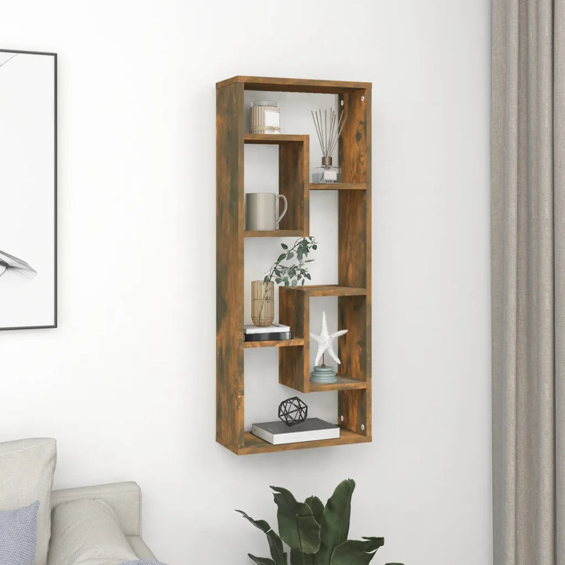 Étagère de rangement murale vidaXL, Brun