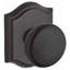 Round Passage Door Knob with Traditional Arch Rose-22037301