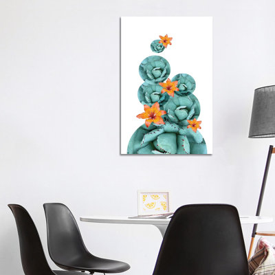 Cactus 1 Piece Wrapped Canvas Wall Art