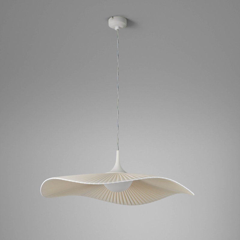 Mediterrània 1 - Light LED Pendant, Cream Translucent Ribbon