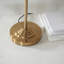 Landover 3lt Table light finished in Vintage Brass and Natural