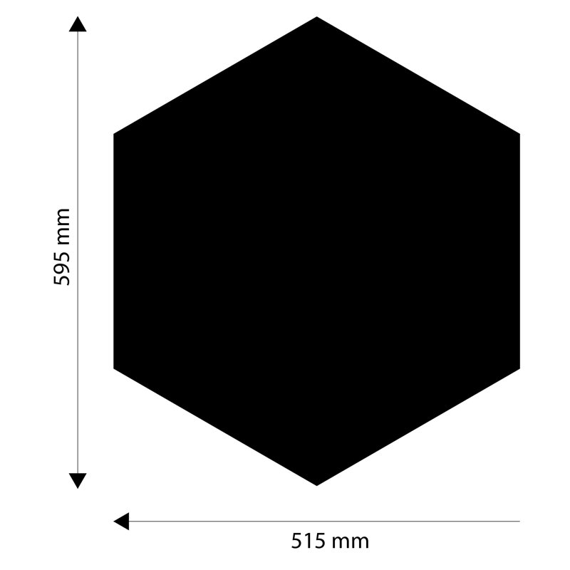 Flat Wall Mirror, 59.5cm H x 51.5cm W x 0.3cm D