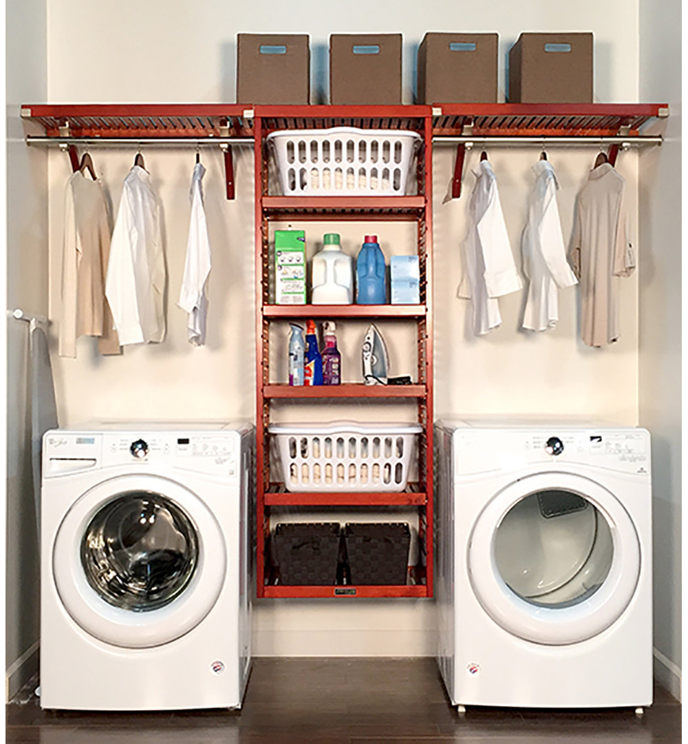 John Louis Home Solid Wood Laundry Room Organizer John Louis Home 