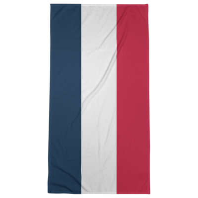 Serviette de plage à rayures de football New England
