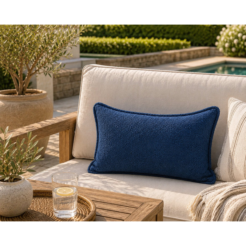 Coussin corail d'Alicante, Rectangle H 14 po x l 22 po, Mauve