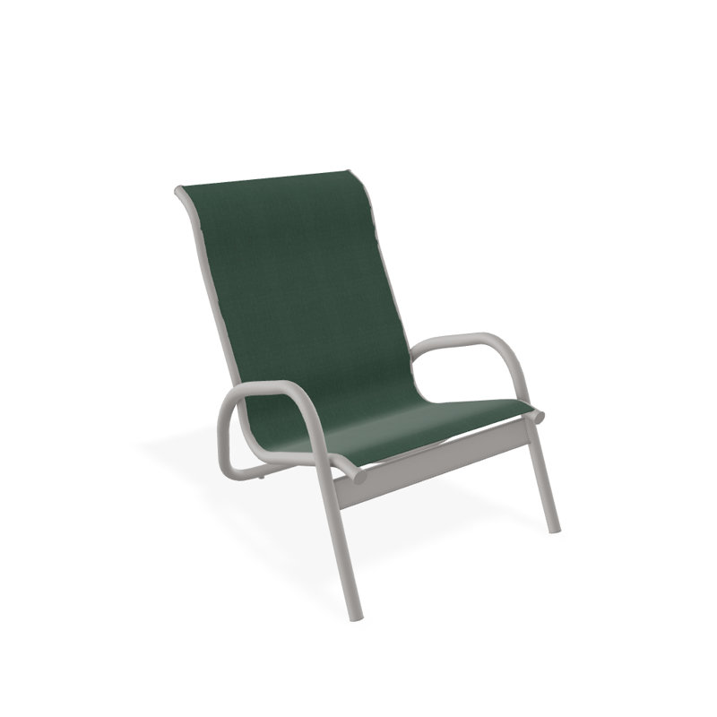 Gardenella Patio Chair, Forrest Green Velvet, Warm Gray