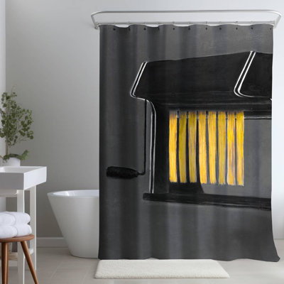Shower Curtain GA48 – Polyester Shower Curtain, Dye Sublimation Print, 71" W × 74" L